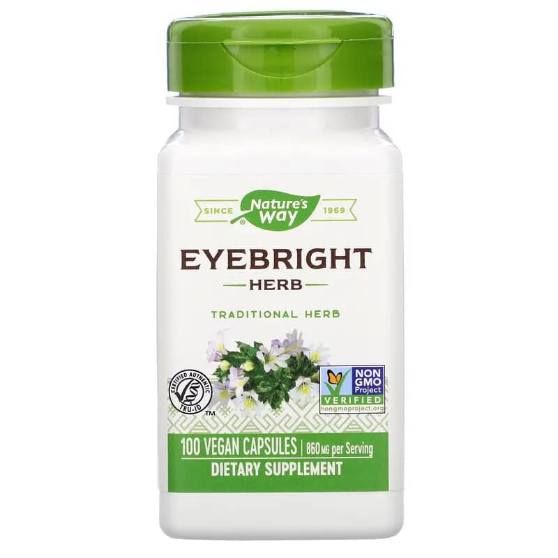 Natures Way Eyebright Herb 430 mg 100 Vegan Capsules
