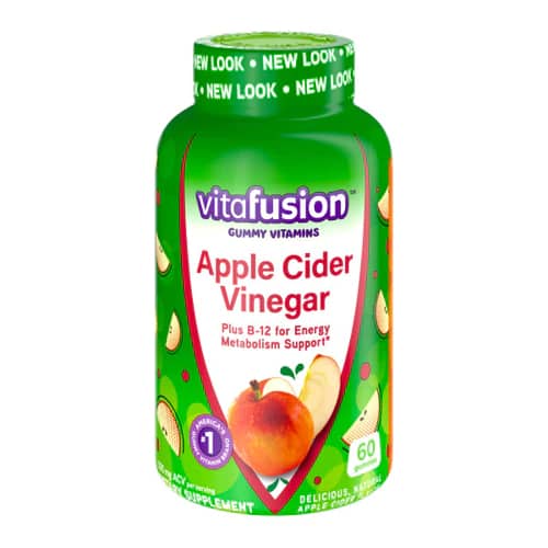 Vitafusion Apple Cider Vinegar Gummy Vitamins Natural Apple Cider 60 Gummies