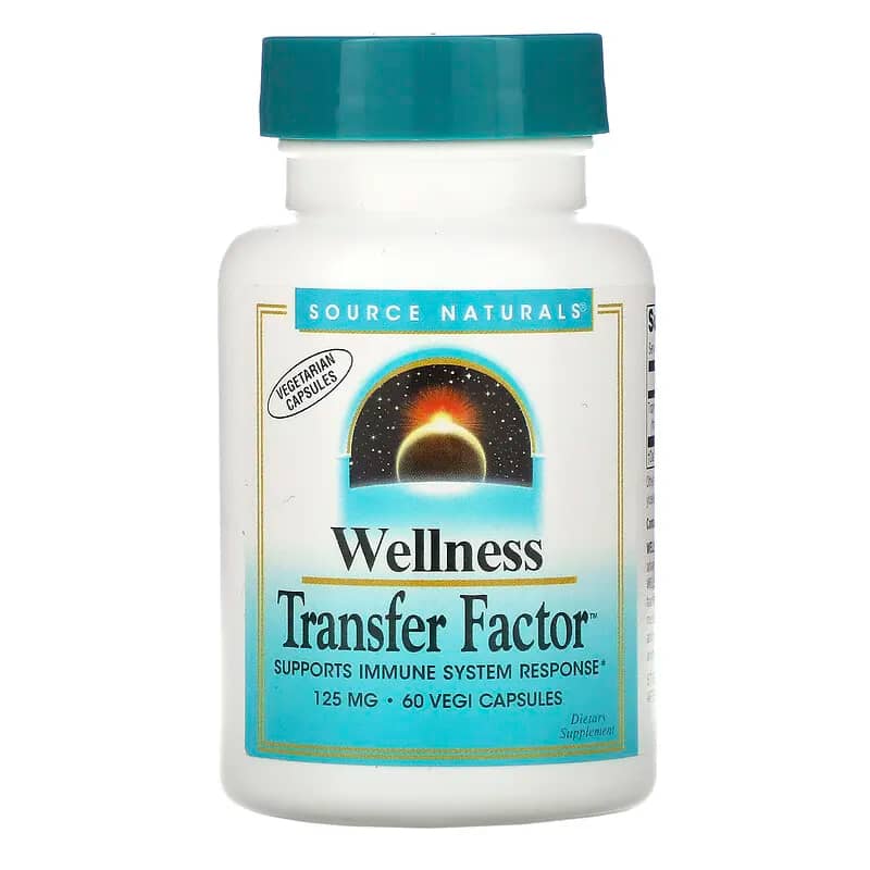 Source Naturals Wellness Transfer Factor 125 mg 60 Vegi Capsules