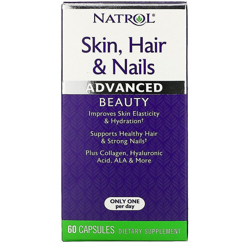 Natrol Skin Hair and Nails Advanced Beauty 60 Capsules