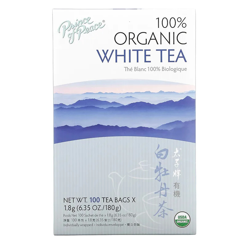 Prince of Peace 100% Organic White Tea 100 Tea Bags 6.35 oz