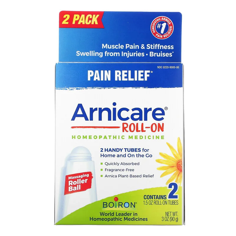 Boiron Arnicare Roll-On Pain Relief 2 Tubes 1.5 oz Each