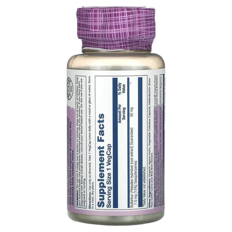 Solaray Butterbur 50 mg 60 VegCaps