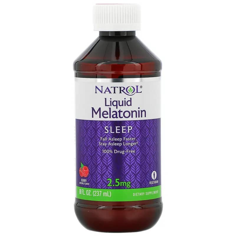 Natrol Liquid Melatonin Sleep Berry 2.5 mg 8 fl oz