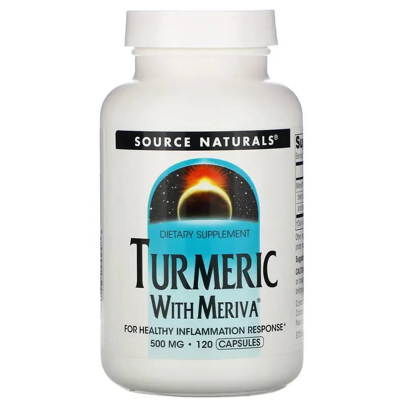Source Naturals Meriva Turmeric Complex 500 mg 120 Capsules back