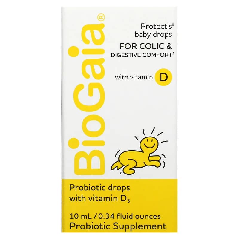 BioGaia Protectis Baby Drops For Colic and Digestive Comfort with Vitamin D 0.34 fl oz