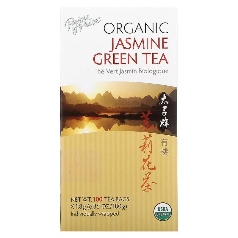 Prince of Peace Organic Jasmine Green Tea 100 Tea Bags 6.35 oz