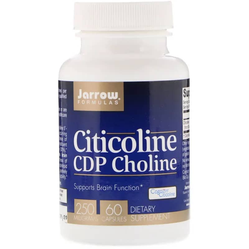 Jarrow Formulas Citicoline CDP Choline 250 mg 60 Capsules