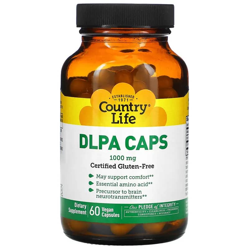 Country Life DLPA Caps 1000 mg 60 Vegan Capsules