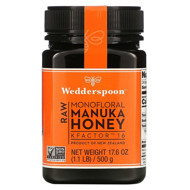 image for Wedderspoon Raw Monofloral Manuka Honey KFactor 16 1.1 lb