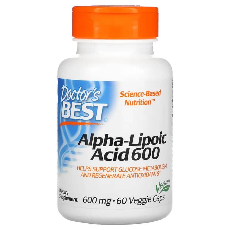 Doctors Best Alpha-Lipoic Acid 600 mg 60 Veggie Caps