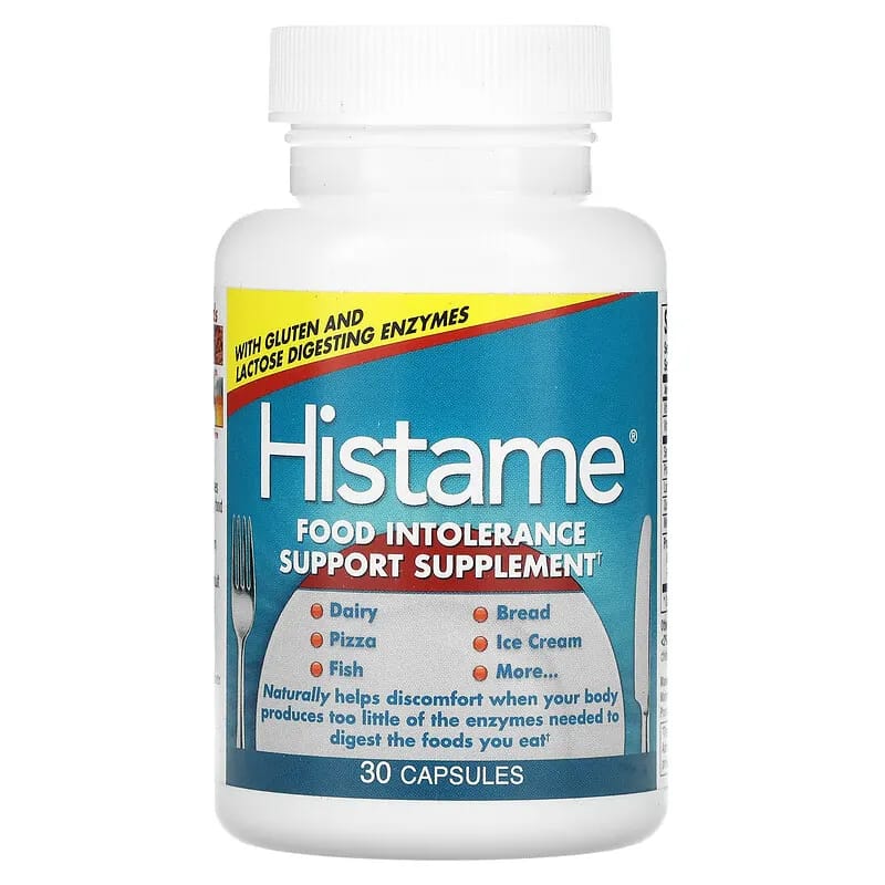 Naturally Vitamins Histame Food Intolerance Support Supplement 30 Capsules