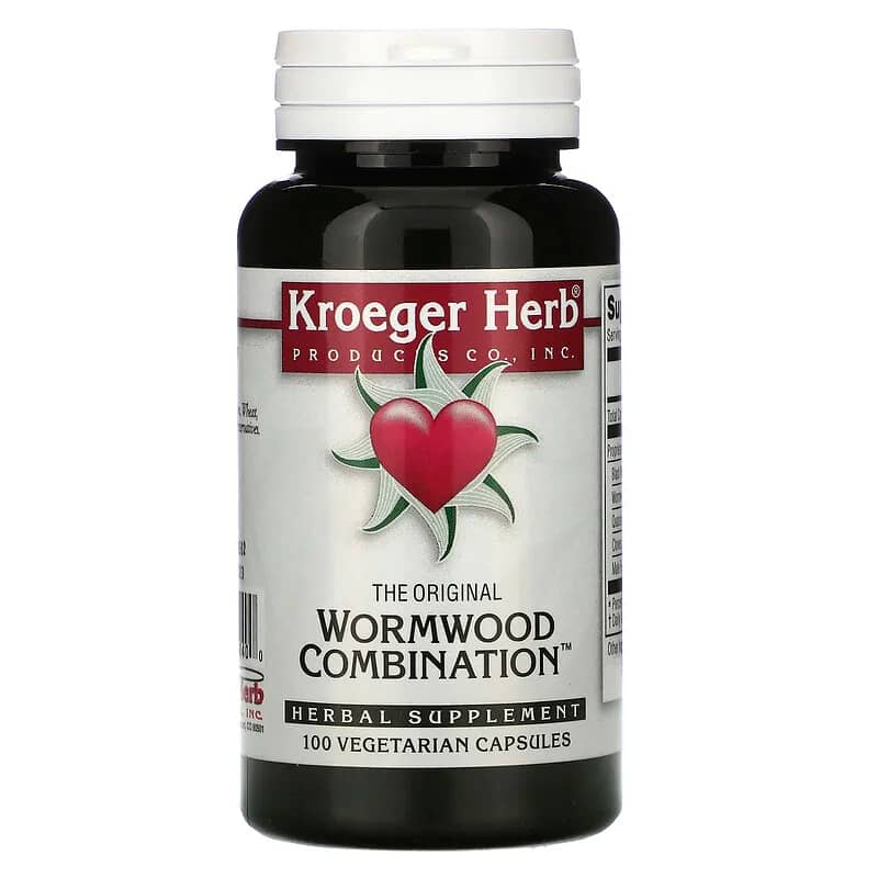 Kroeger Herb Co The Original Wormwood Combination 100 Vegetarian Capsules