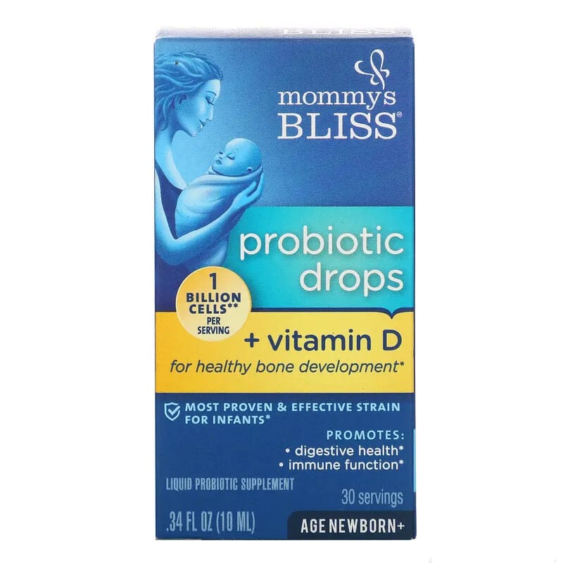 Mommys Bliss Probiotic Drops + Vitamin D .34 fl oz