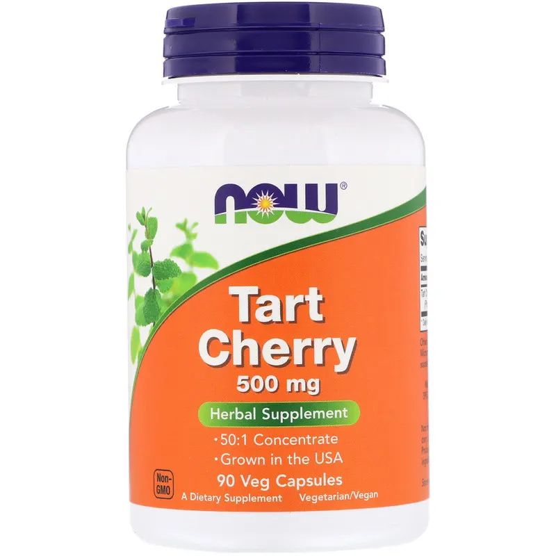 NOW Foods Tart Cherry 500 mg 90 Veg Capsules