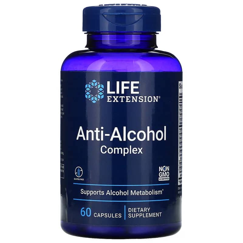 Life Extension Anti-Alcohol Complex 60 Capsules