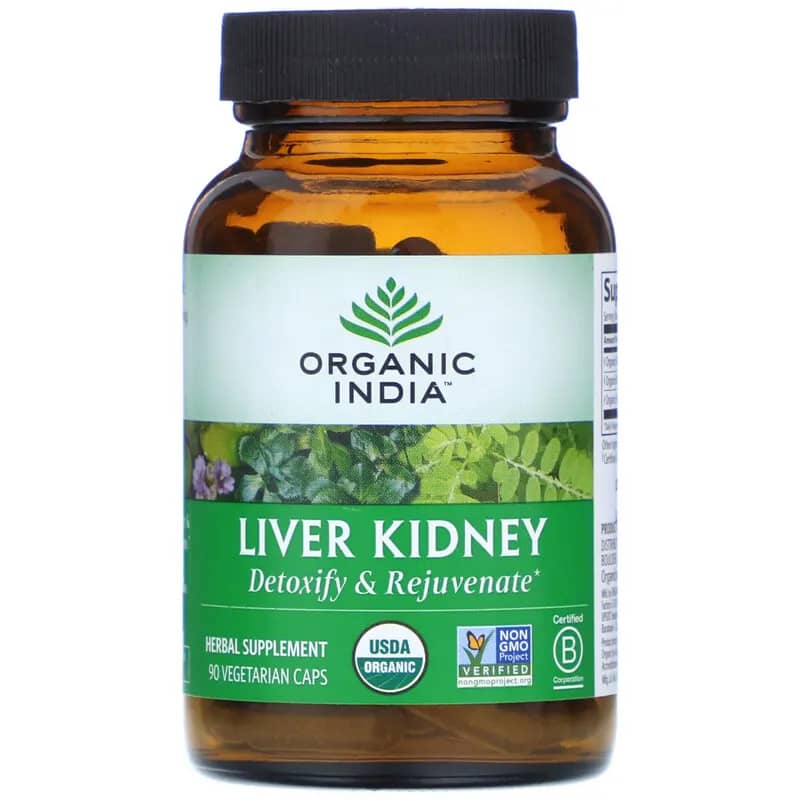 Organic India Liver Kidney 90 Vegetarian Caps