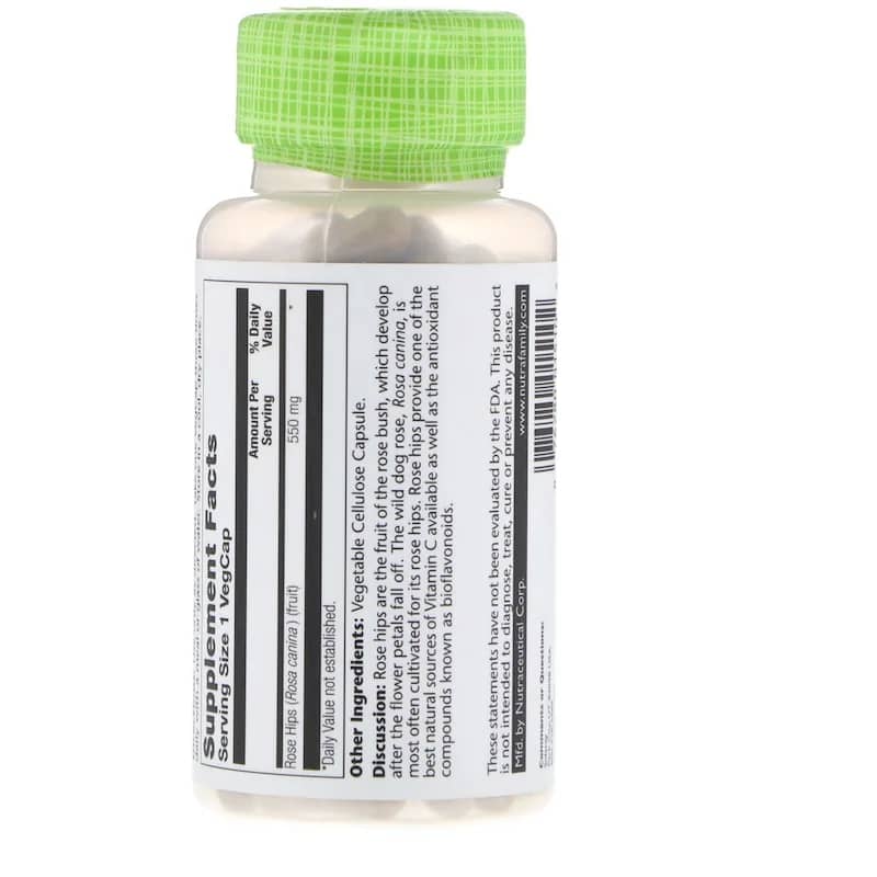Solaray Rose Hips 550 mg 100 VegCaps
