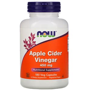 Now Foods Apple Cider Vinegar 450 mg 180 Veg Capsules