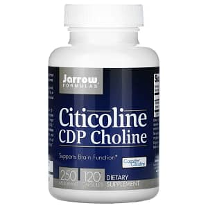Jarrow Formulas Citicoline CDP Choline 250 mg 120 Capsules