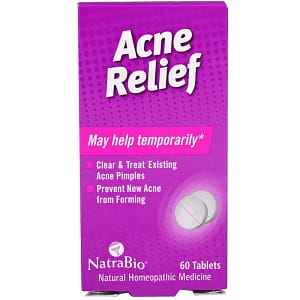 NatraBio Acne Relief 60 Tablets