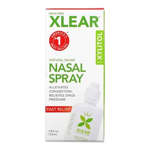 Xlear Natural Saline Nasal Spray with Xylitol Fast Relief 0.75 fl oz