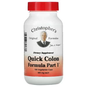 Christophers Original Formulas Quick Colon Formula Part 1 485 mg 100 Vegetarian Caps