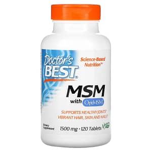 Doctors Best MSM with OptiMSM 1500 mg 120 Tablets