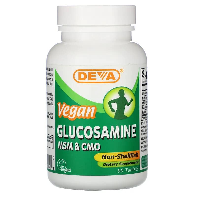 Deva Vegan Glucosamine MSM and CMO 90 Tablets